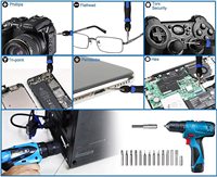Tournevis pour téléphones, tablette, ordinateur portable, Kit d'outils de réparation/d'ouverture électronique multifonctionnel professionnel, tournevis de précision 126 en 1