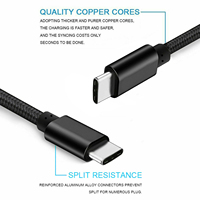 Harga Grosir Kabel Pengisian Cepat Tipe-C ke C PD 60W 1m Berkualitas Baik Profesional yang Dapat Disesuaikan