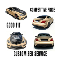   Kit Carrosserie Complet (Pare-chocs Avant et Arrière, Capot, Ailes) Style Demi-Carbone pour Mercedes Benz Classe C W204 C63 2010-2014 – Vente en Gros Usine