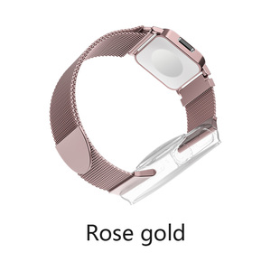 สายนาฬิกาข้อมือแบบแม่เหล็ก Milanese Loop รองรับการชาร์จไร้สาย ชนิด Type C ทำจากโลหะผสมสังกะสี สำหรับสมาร์ทวอทช์ - Product Image 1