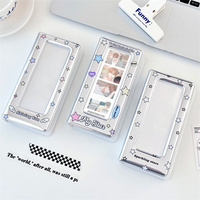 Album de cartes miniature de 3 pouces en plastique imperméable, écologique, de haute qualité, fait main, portable, pour cartes photo, en carton