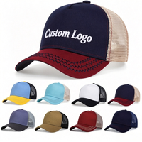 Gorra Trucker de 5 Paneles con Malla y Espuma, Gorra Deportiva de Viaje de Alta Calidad, Gorra Trucker de Verano con Logotipo Bordado Personalizado