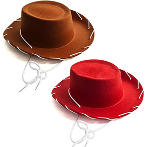 Sombrero de <span class=keywords><strong>vaquero</strong></span> Western Big Brimmed para niños Sombrero de <span class=keywords><strong>vaquero</strong></span> de fieltro para niños - Product Image 2