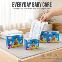 Serviettes de couchage imprimées Unihope pour bébés, respirantes, douces, non tissées, à motif floral, OEM ODM, vente en gros en vrac