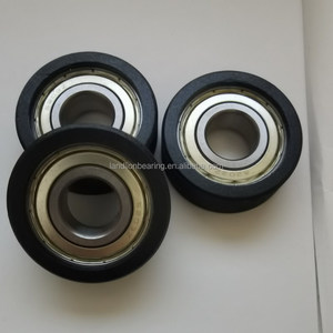 <strong>Plastic</strong>-Coated <strong>Ball</strong> <strong>Bearing</strong> 6204ZZ Pulley PU Rubber Coated <strong>Bearing</strong> 6204ZZ - Product Image 2