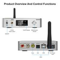 Lavaudio DSD512/PCM768kHz USB HiFi DAC Audio Bluetooth Lecteur de musique DSD/Streamer/Préamplificateur et amplificateur de puissance