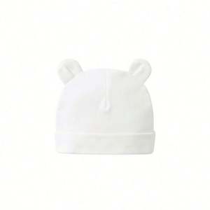 Gorro de Algodón de Doble Capa de Color Sólido para Bebés, Gorro de Recién Nacido para Niños de 0 a 1 Año - Product Image 6