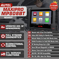 Autel MaxiPro MP808BT de diagnóstico inalámbrico OBD2 escáner Altar herramientas Maxicom Mk808bt MaxiPro Mp808 MP808k DS808K MP808bt Mk808