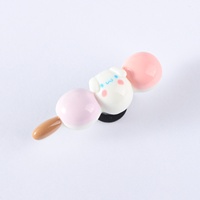 Nouveaux charms de chaussures en forme de fleurs réalistes, accessoires en PVC pour sabots de jardin, miniatures de bonbons, décorations alimentaires 3D Kawaii pour filles