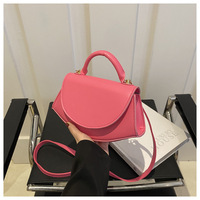 Sacs à bandoulière pour femmes en cuir PU de couleur unie, sac à main pour femmes