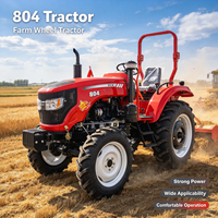 Tracteur 804 neuf, 4 roues motrices, machine agricole, fabrication chinoise, 80 chevaux, tracteur à roues pour travaux sur le terrain