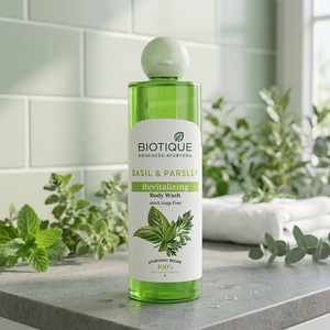 Biotique 200ml Jabón Líquido Corporal Revitalizante y Nutritivo de Albahaca y Perejil para Todo Tipo de Piel - Product Image 2