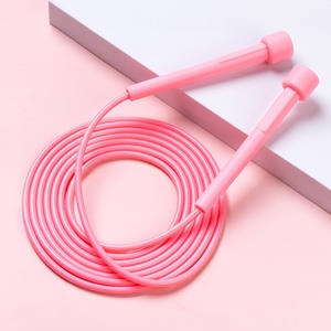 Corde à sauter professionnelle et durable en PVC de 6 mm, corde croisée solide avec poignée longue de 2,8 m, réglable, légère, non-intelligente, pour l'exercice à domicile - Product Image 4