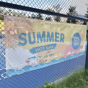 Custom Digital Printing Mesh Fence <strong>Banner</strong> <strong>Streamer</strong> Roadside Advertising Mesh Single Sided Mall Giant <strong>Banner</strong> - Product Image 2