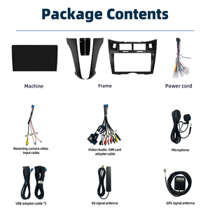 9.5 inch 2K màn hình <span class=keywords><strong>Android</strong></span> 13 GPS Stereo Navigation Video Player Carplay Auto Car đài phát thanh cho TOYOTA YARIS 2005-2012 - Product Image 3