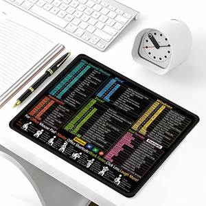 Customizable English Shortcut Key Mouse Pad New Design Small <b>Large</b> Non-Slip Cross Border Office Laptop PC Desk <b>Mat</b> - Product Image 1