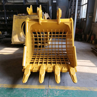 Mini Excavator Terlaris dengan Grille yang Dapat Dikustomisasi, Bucket Excavator, Grading Digger, Bucket Lumpur, Bucket Pembersih