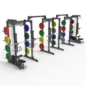Máquina de <span class=keywords><strong>Poleas</strong></span> Cruzadas Multifuncional para Gimnasio, Equipo de Fitness con <span class=keywords><strong>Poleas</strong></span> Altas y Bajas, <span class=keywords><strong>Jaula</strong></span> de Sentadillas, Uso Comercial, Acero - Product Image 1