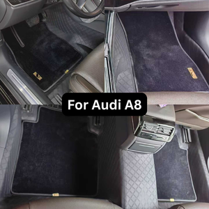 Alfombrilla para pie de coche <span class=keywords><strong>Interior</strong></span> de automóvil 3D 5D alfombrillas especiales de cuero de lujo para coche de doble capa para alfombrillas de coche <span class=keywords><strong>Audi</strong></span> - Product Image 5