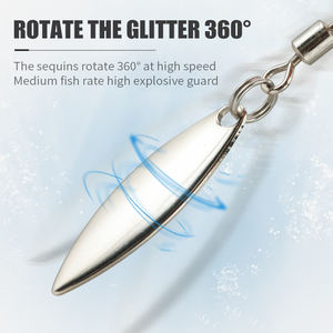 LUSHAZER – Leurre de Pêche Souple, Jig Plomb, Appât VIB en PVC, Leurre Artificiel Rotatif Dandinant avec Cuillère Métallique - Product Image 5