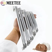Meetee BS212 sac accessoires bricolage à la main en métal pochette pièces en aluminium Tube sacs docteur sac à main cadre portefeuille fermoir cadre