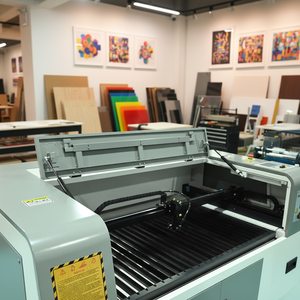 מכונת חריטה בלייזר CO2 1060 - סוג גנטרי, קשיחות גבוהה, קירור מים, לזכוכית, קריסטל, עץ, MDF ועוד - Product Image 2