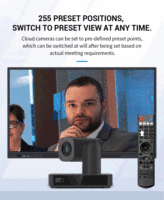 Caméra PTZ 4K avec suivi IA 120 °   Zoom grand angle 6X pour salles de conférence, églises et événements en direct