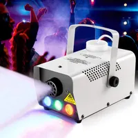 Mesin Asap Kabut Mini 400W Panggung Pernikahan Disko DJ Pabrik Mesin Asap dengan Lampu Led untuk Pesta Rumah
