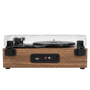 Tourne-disque <span class=keywords><strong>vinyle</strong></span> noir minimaliste moderne tout-en-un 3 vitesses avec haut-parleurs stéréo dynamiques pour la vente en gros - Product Image 5