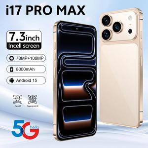 Novo Smartphone I17 2025 7.3'' HD+ OLED 90Hz 16G+1TB Câmera Traseira de 48MP Octa-Core 108MP LTE 5G Dual SIM <span class=keywords><strong>Android</strong></span> 15 Francês - Product Image 3