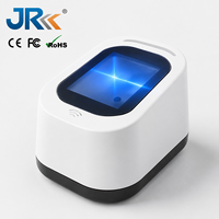 Lector de Códigos de Barras 2D de Escritorio JR T97-BS, Amplia Compatibilidad, Conexión USB Plug and Play, Escáner QR Manos Libres para Puntos de Venta
