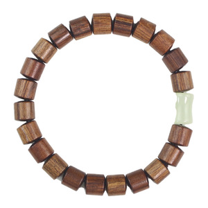 Black Rosewood Barrel <b>Bead</b> <b>Bracelet</b> 8mm New Chinese Style Jewelry For Men And Women - Product Image 5