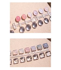 Faux ongles professionnels en acrylique transparent carré pour nail art, accessoire de <span class=keywords><strong>manucure</strong></span> portable, <span class=keywords><strong>nuancier</strong></span> à dos plat - Product Image 3