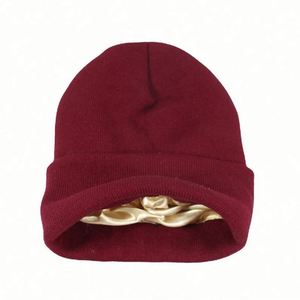 Gorros de Invierno al por Mayor para Hombre y Mujer, Gorros Cálidos de Punto, Forrados de Seda y Satén, Acrílicos, Personalizables - Product Image 5