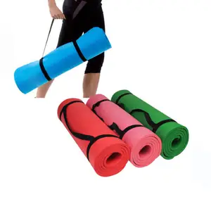 Esterilla de Yoga para hacer ejercicio, ecológica, TPE, con correa de transporte, venta al por mayor