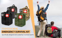 Kit de survie personnalisé pour le camping et la randonnée, trousse de premiers soins avec sac Molle, kit d'urgence pour tremblement de terre, chasse en plein air