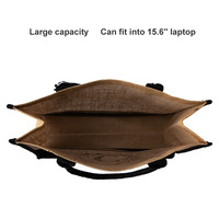Sac fourre-tout personnalisé en toile de jute et chanvre, brodé, avec corde en coton, idéal pour la plage, vente en gros