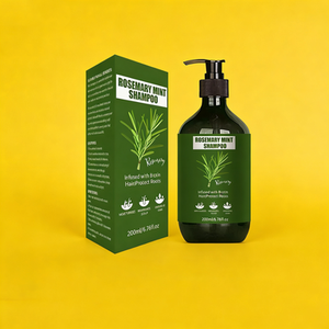 Champú Herbal Refrescante de Romero en Crema para Uso en Salón, para Cabello Seco, Graso y Dañado, con Efecto Suavizante e Hidratante de Menta - Product Image 4
