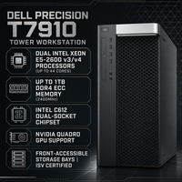 Station de travail tour T7910 double Xeon DDR4 PCIe NVMe pour conception CAO et rendu 3D, configuration personnalisée