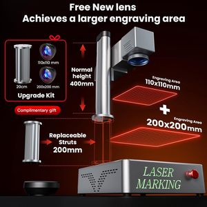 เครื่องเลเซอร์ไฟเบอร์ 30W เหมาะสำหรับโลหะ เครื่องประดับ พลาสติก เครื่องแกะสลักด้วยเลเซอร์ไฟเบอร์ ใช้งานร่วมกับ Lightburn ได้ - Product Image 4