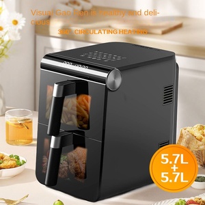 Freidora de Aire Multifuncional de 5L con Olla Integrada para Vapor y Fritura, Funciones de Arrocera, Calentamiento Eléctrico y Diseño Dividido - Product Image 6