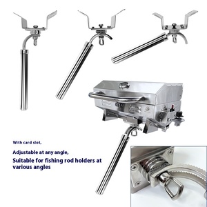 <span class=keywords><strong>Barbecue</strong></span> marin pour <span class=keywords><strong>bateau</strong></span> en acier inoxydable, grill au propane de table pliable avec option <span class=keywords><strong>charbon</strong></span> de bois et support inclinable - Product Image 3