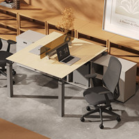 Poste de travail de bureau pour personnel financier E0, protection environnementale, minimaliste, cabine cloisonnée pour deux personnes, haut de gamme, pour employés