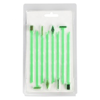 Kit de fournitures de 8 pièces à poils souples en nylon à poils rigides en bronze brosses à récurer grattoir à pistolet outils de retrait de carbone chasse