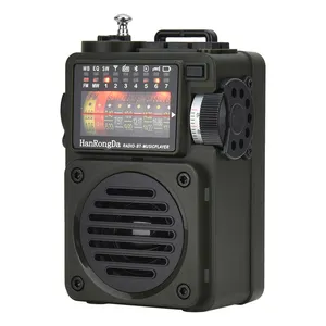 Radio Digital Portabel HRD 700, FM AM SW Kartu SD TF BT