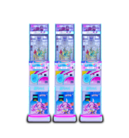 Nouveautés : Mini machine à pinces d'arcade bleue à monnayeur, petite machine à pinces à prix gagnant pour la vente