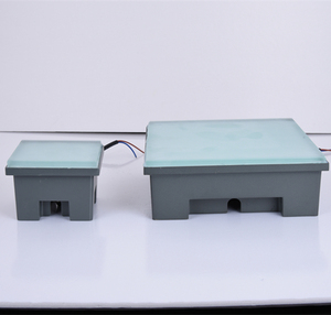 Lampu bata <span class=keywords><strong>LED</strong></span> luar ruangan 24V, dengan penutup kaca Tempered 12mm IP67 pencahayaan batu bata Paving untuk lanskap taman - Product Image 2