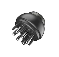 Applicateur de médicaments pour le cuir chevelu chaud pour la croissance des cheveux Applicateur d'huile pour cheveux Applicateur de cuir chevelu Tête de bouteille Huile essentielle Boule Massage Peigne