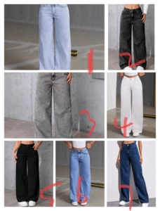 <span class=keywords><strong>Jeans</strong></span> Baggy da Donna a Vita Alta, Vestibilità Ampia, <span class=keywords><strong>Gamba</strong></span> Dritta, Stile Hip Hop Invernale con <span class=keywords><strong>Gamba</strong></span> <span class=keywords><strong>Larga</strong></span>, Tecnica Lavata Intrecciata, Fiocco Decorativo - Product Image 2