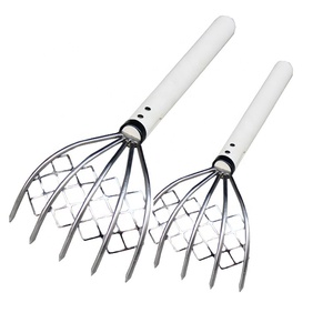 Thép carbon 5-tine tay vườn lưới Ngao <span class=keywords><strong>Rake</strong></span> với tay cầm bằng gỗ móng vuốt Ninja <span class=keywords><strong>Rake</strong></span> CLAM bãi biển cào Đào Hải sản công cụ - Product Image 5